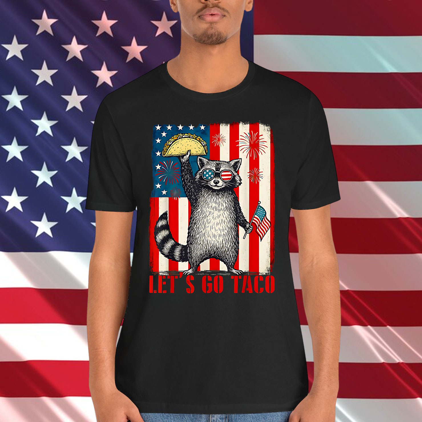 Let's Go Taco Funny Trump Always Chickens Out T-Shirt