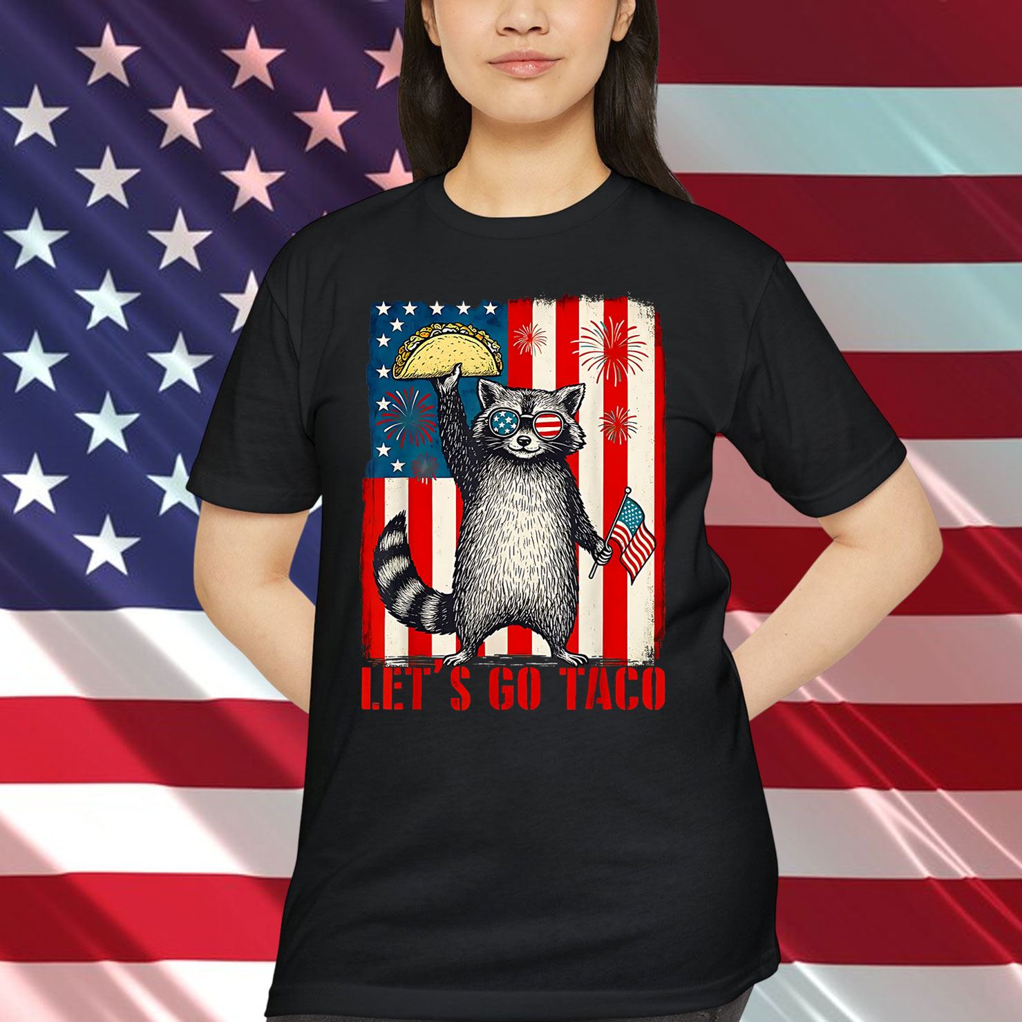 Let's Go Taco Funny Trump Always Chickens Out T-Shirt