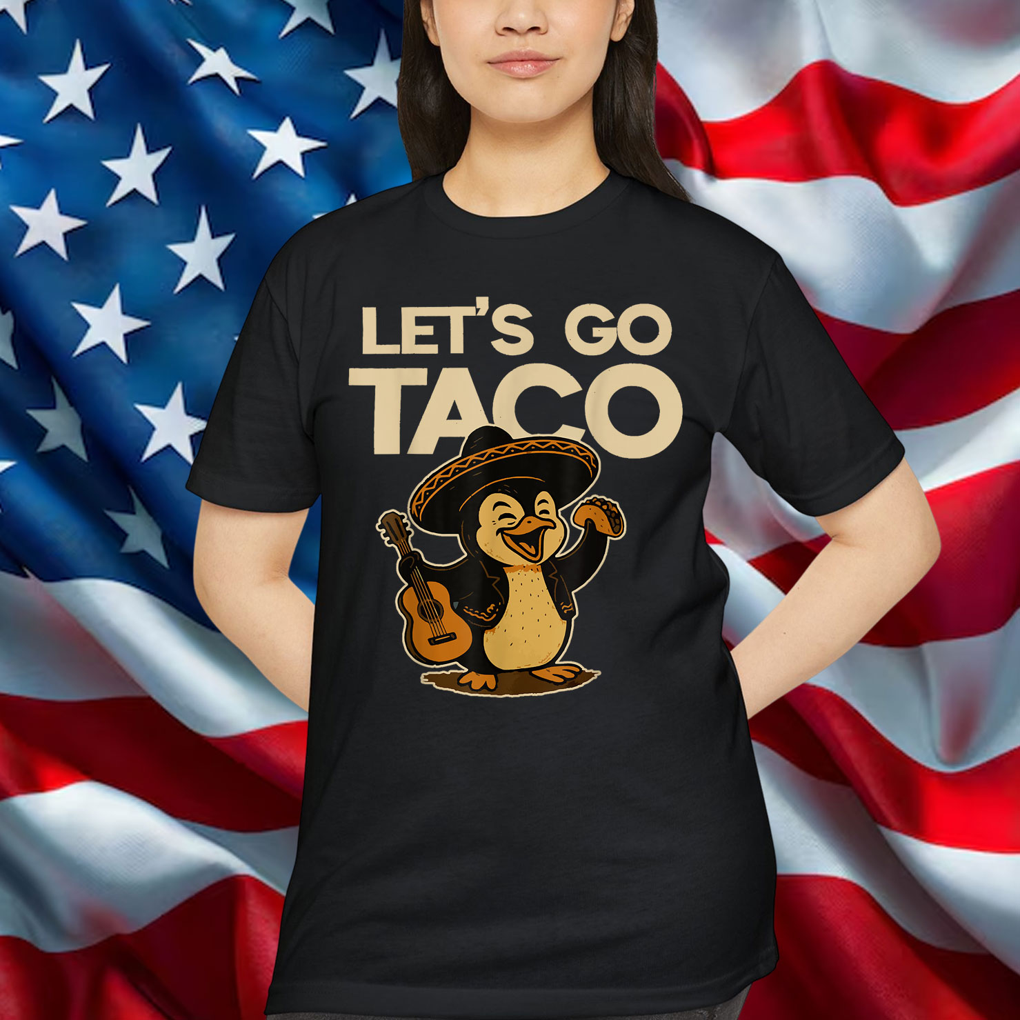 Let's Go Taco Funny Trump Always Chickens Out Mexican T-Shirt
