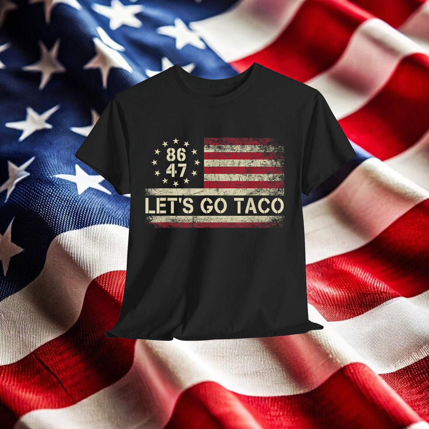 Let's Go Taco Funny Trump Always Chickens Out T-Shirt
