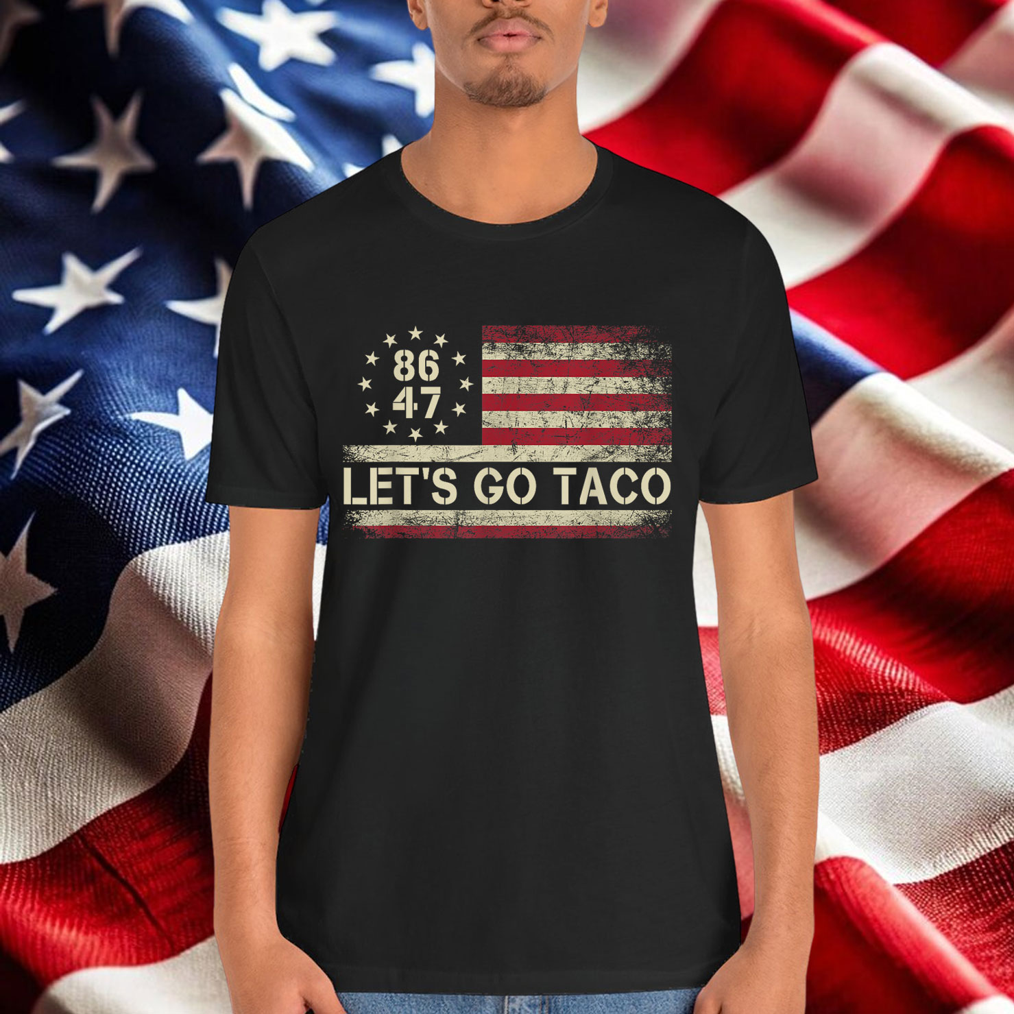 Let's Go Taco Funny Trump Always Chickens Out T-Shirt