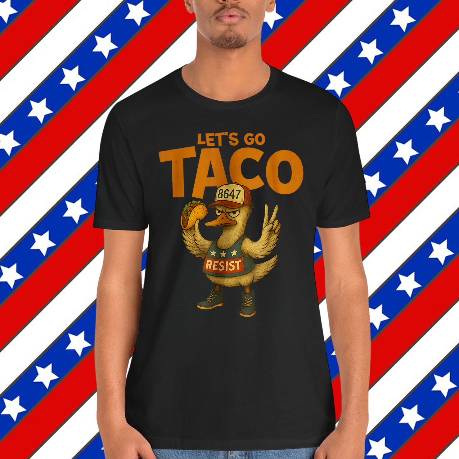 Let's Go Taco Funny Trump Always Chickens T-Shirt