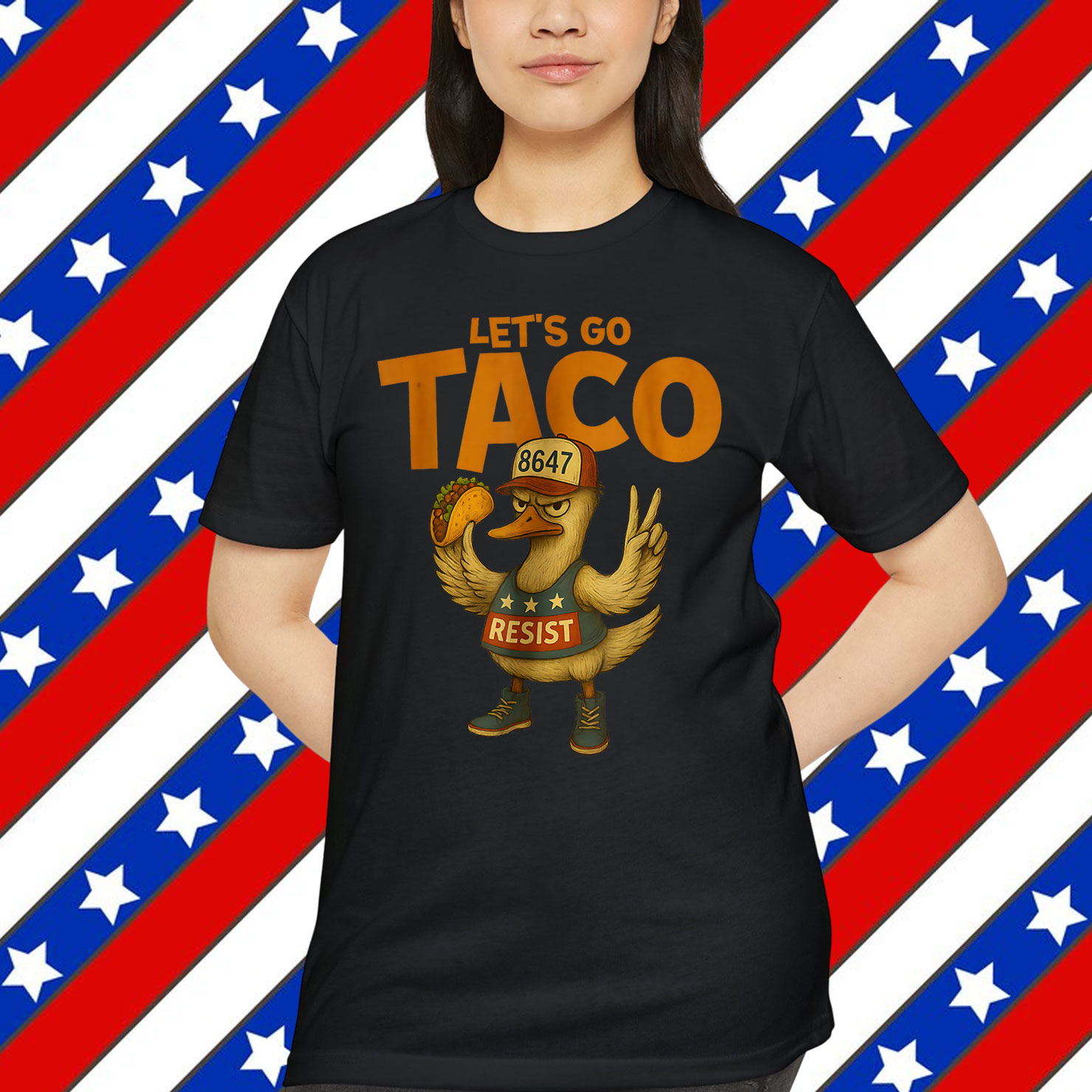 Let's Go Taco Funny Trump Always Chickens T-Shirt
