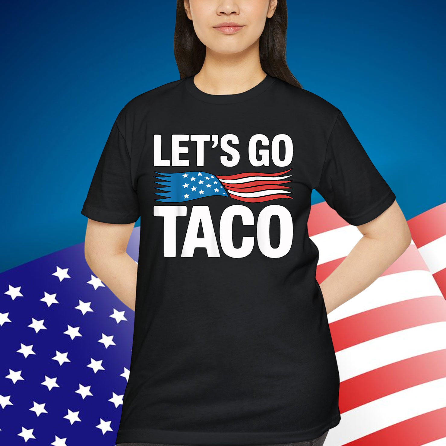 Let's Go Taco Funny Trump Always Chickens Out T-Shirt