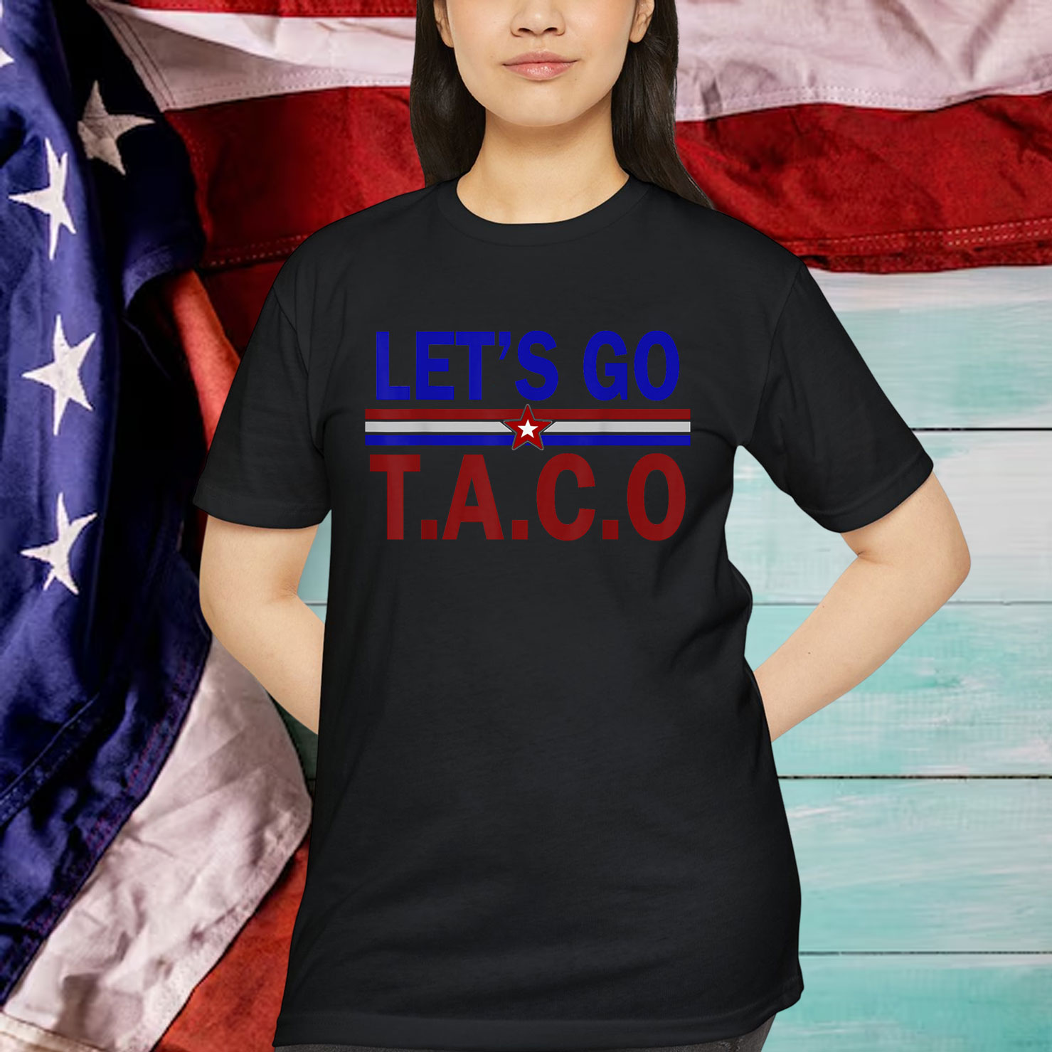Let's Go Taco Funny Trump Always Chickens Out T-Shirt