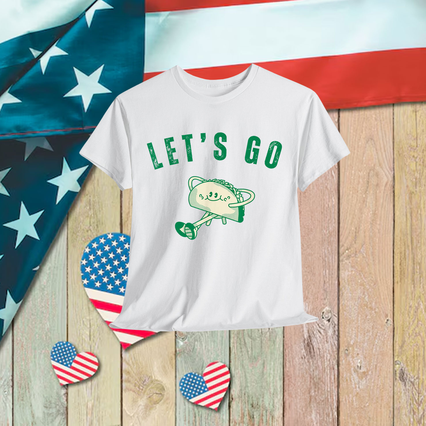 Let's Go Taco Funny Vintage Nostalgia Out T-Shirt
