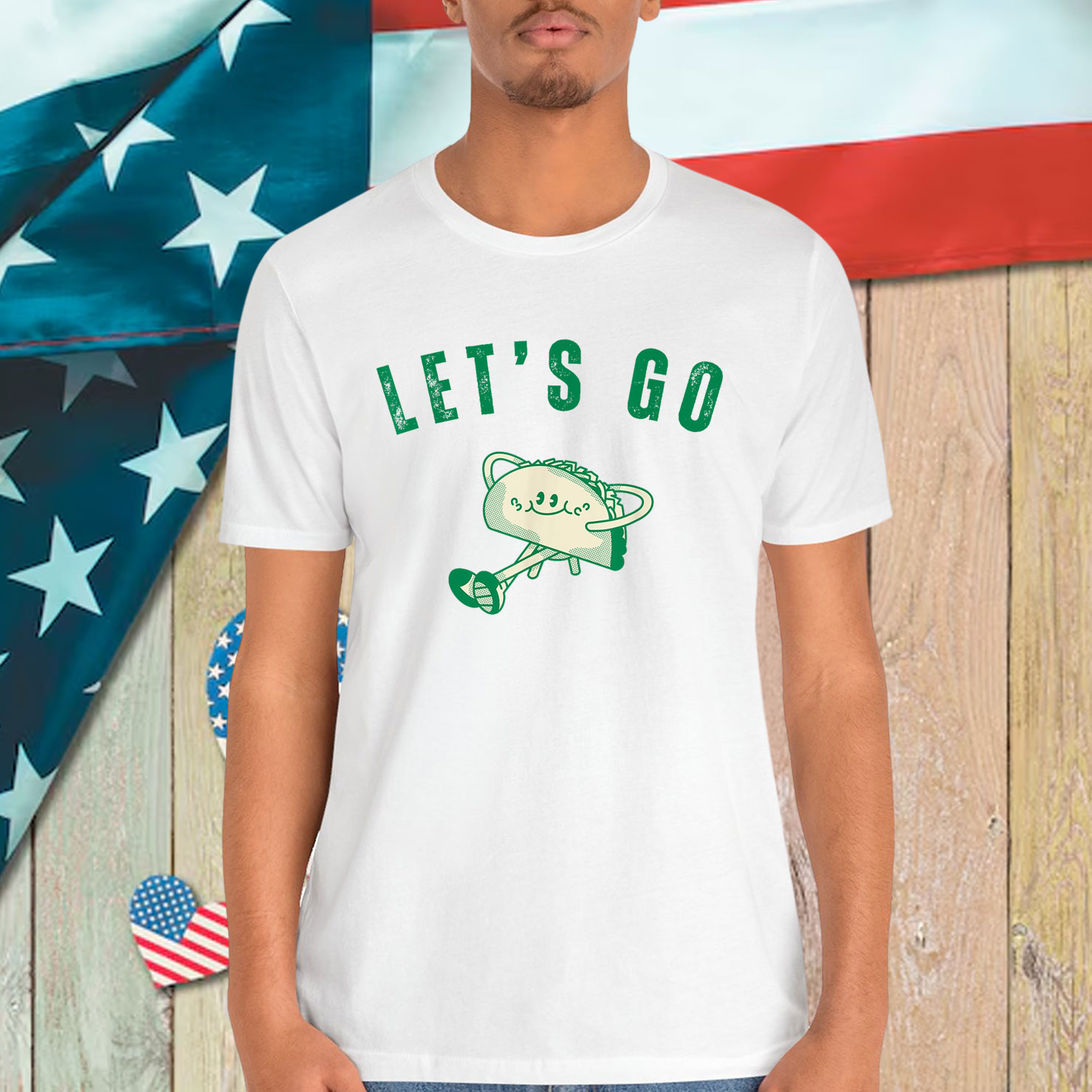 Let's Go Taco Funny Vintage Nostalgia Out T-Shirt