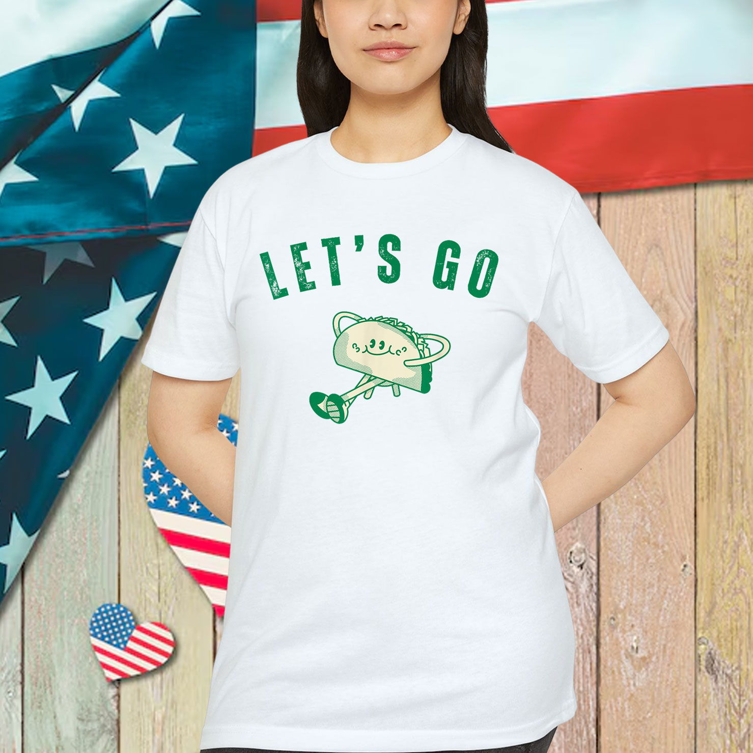 Let's Go Taco Funny Vintage Nostalgia Out T-Shirt