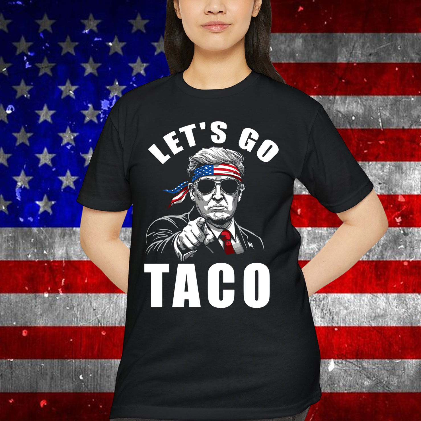 Let's Go Taco Funny Trump Always Chickens Out Pullover T-Shirt