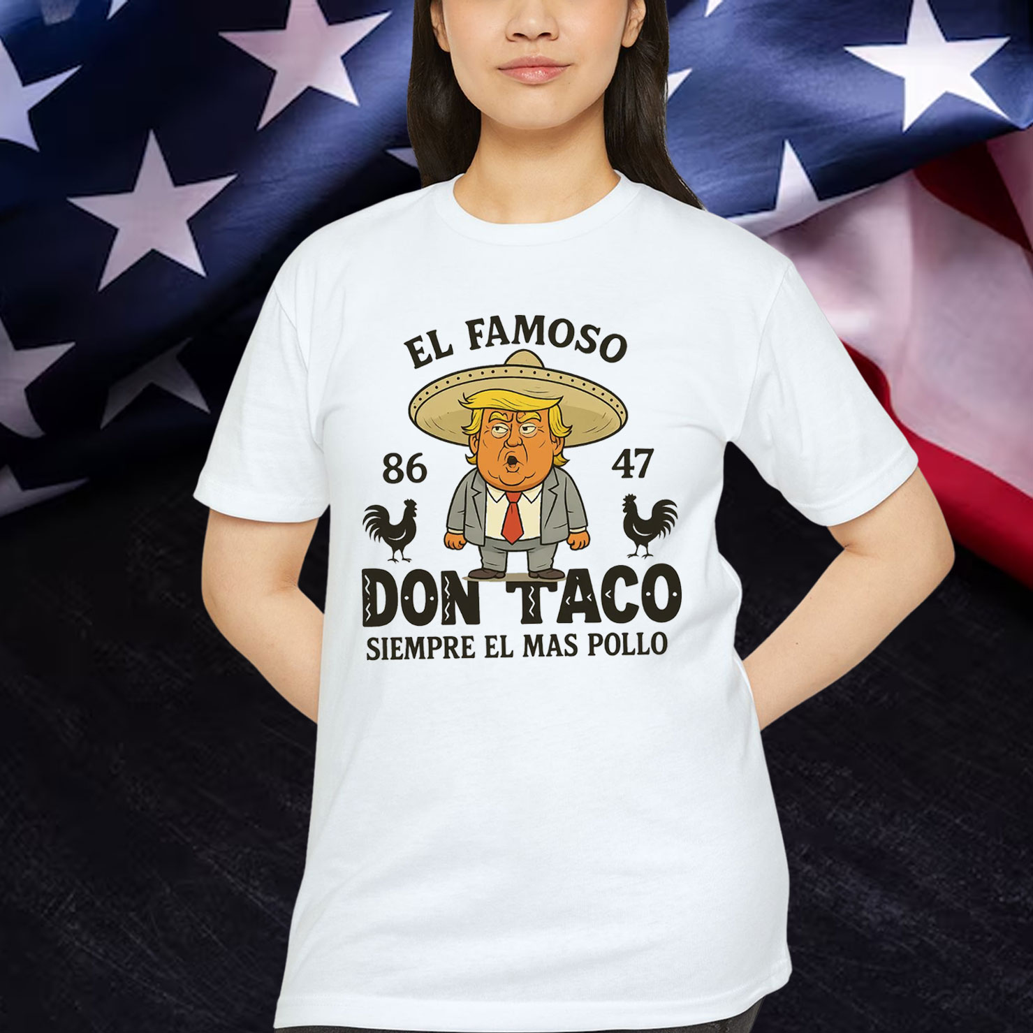 Let's Go Trump Funny Taco Chickens Always T-Shirt