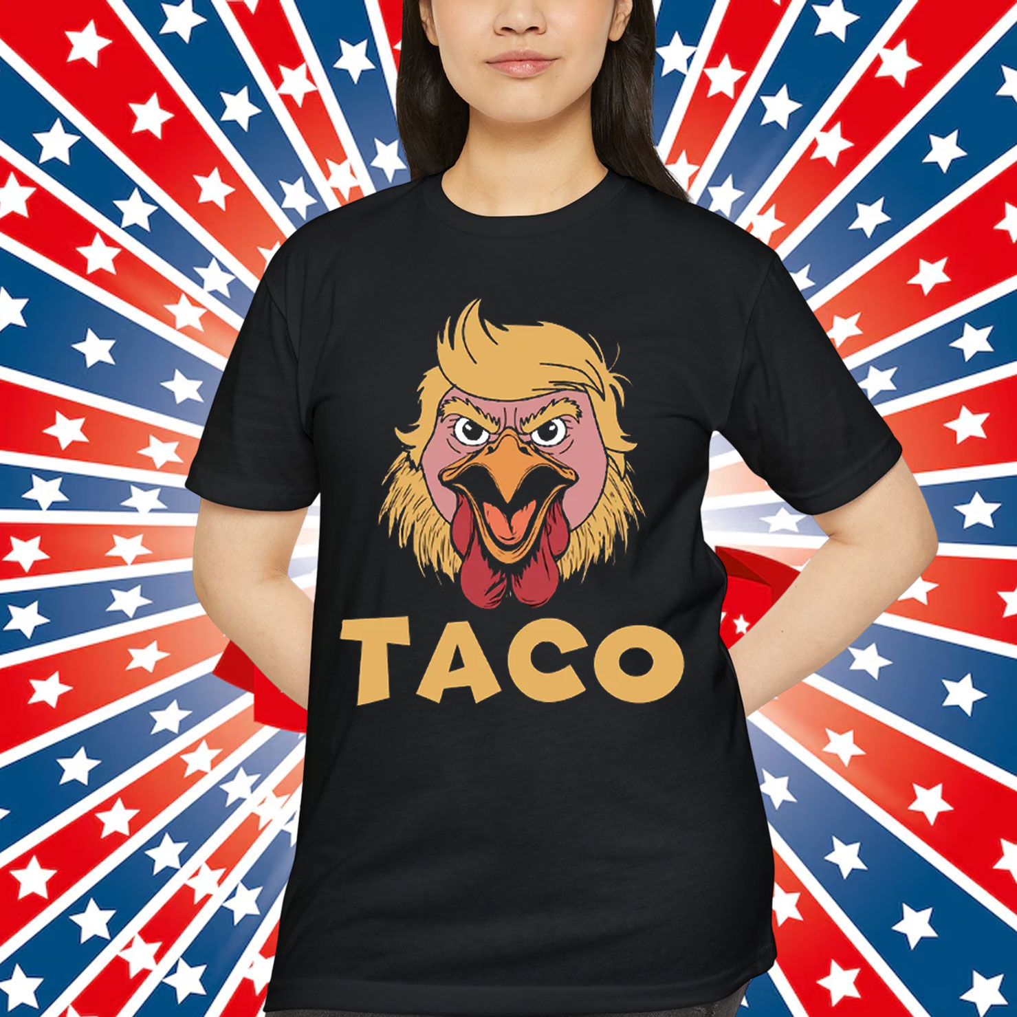 Let's Go Taco Trump Out Anti Chickens Tariff T-Shirt