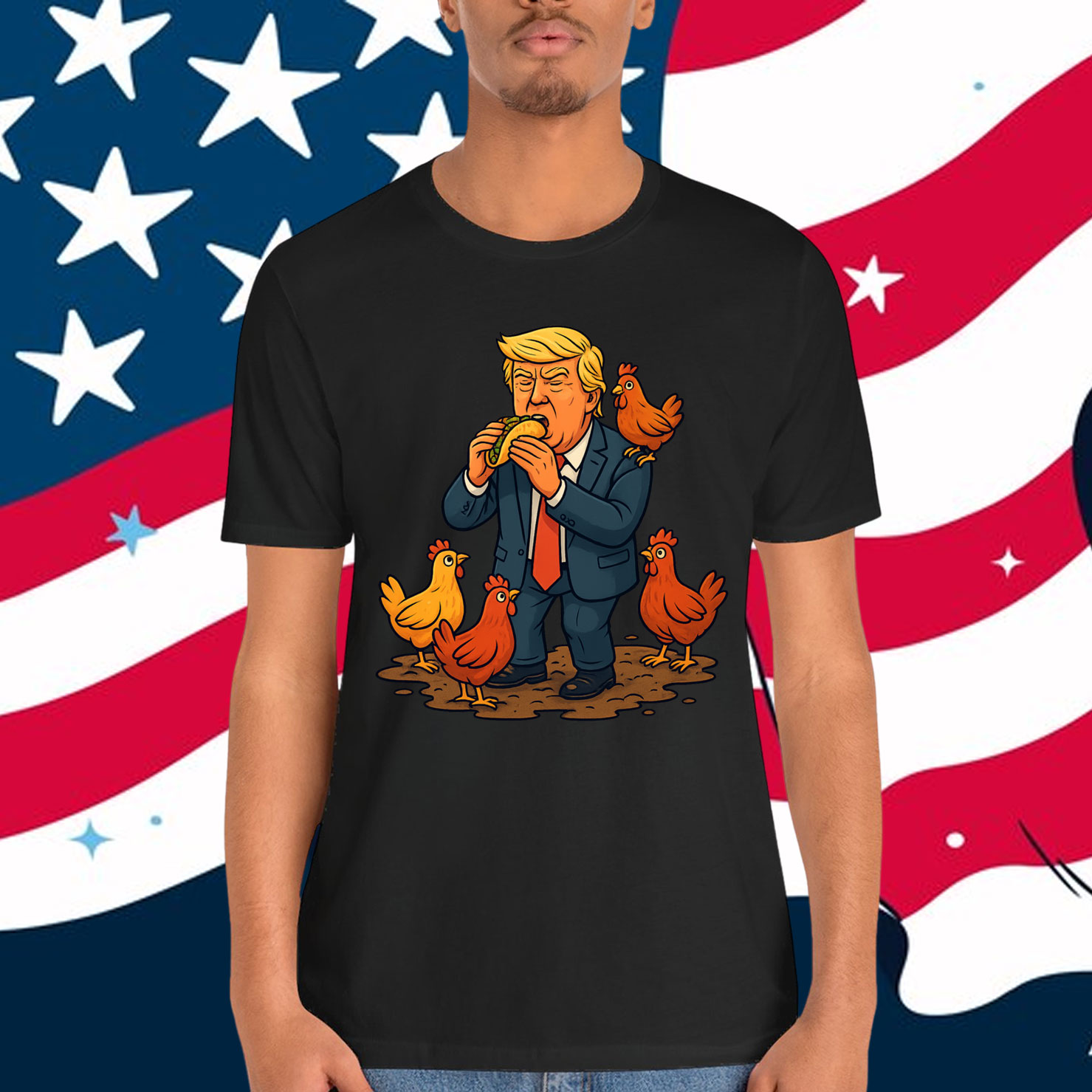 Let's Go Taco Always Chickens Trump T-Shirt