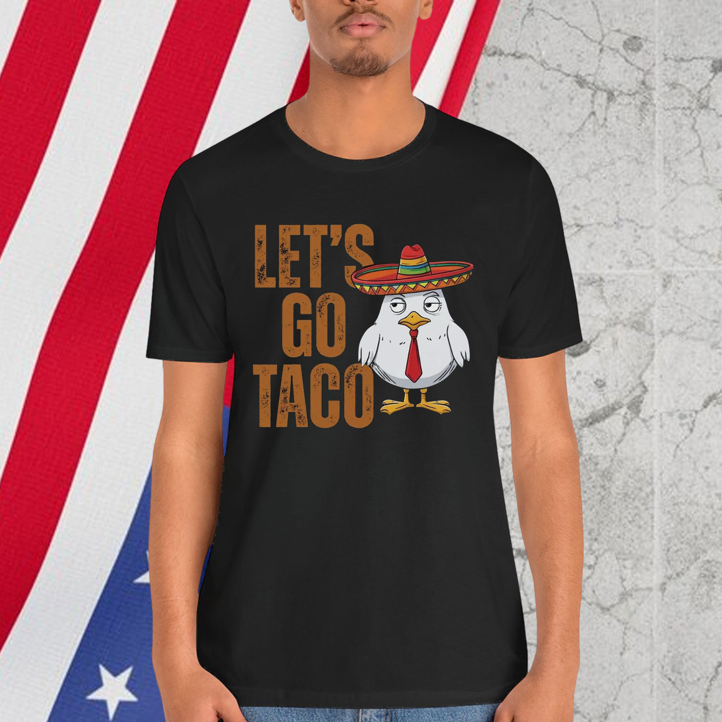 Let's Go Taco Chicken Out Funny T-Shirt