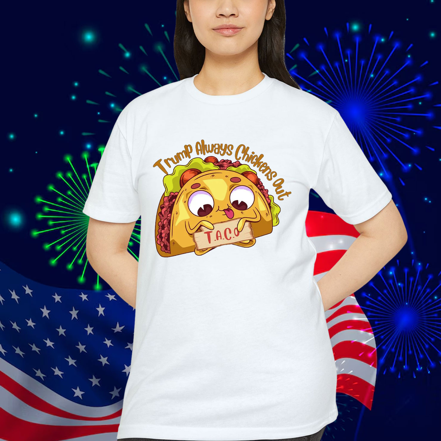 Lets Go Taco Funny Trump Always Out T-Shirt