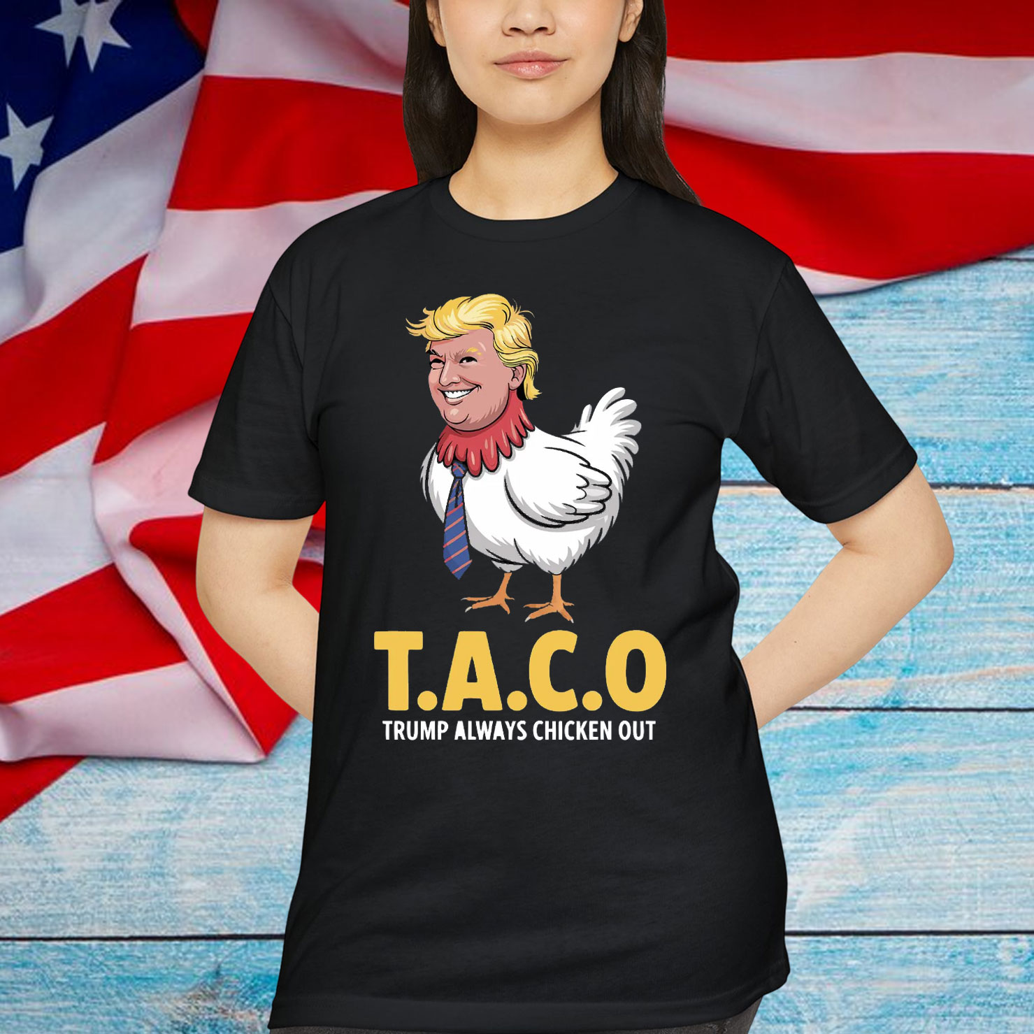 TACO Trump Always Chicken Out Shirt