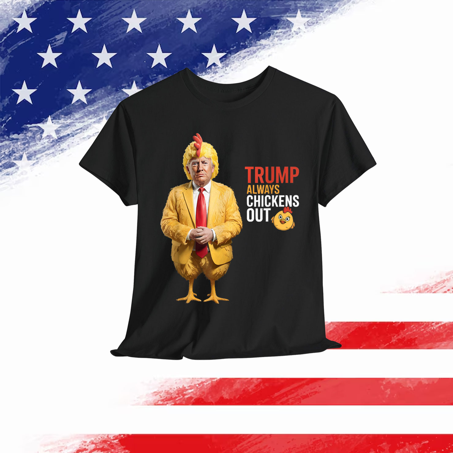 TACO Trump Always Chickens Out Funny T-Shirt