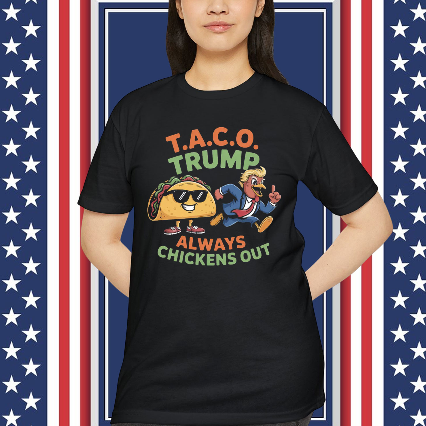 Let's Go Taco Trump Chickens T-Shirt