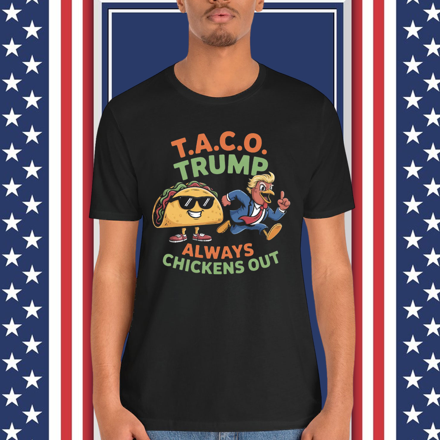 Let's Go Taco Trump Chickens T-Shirt