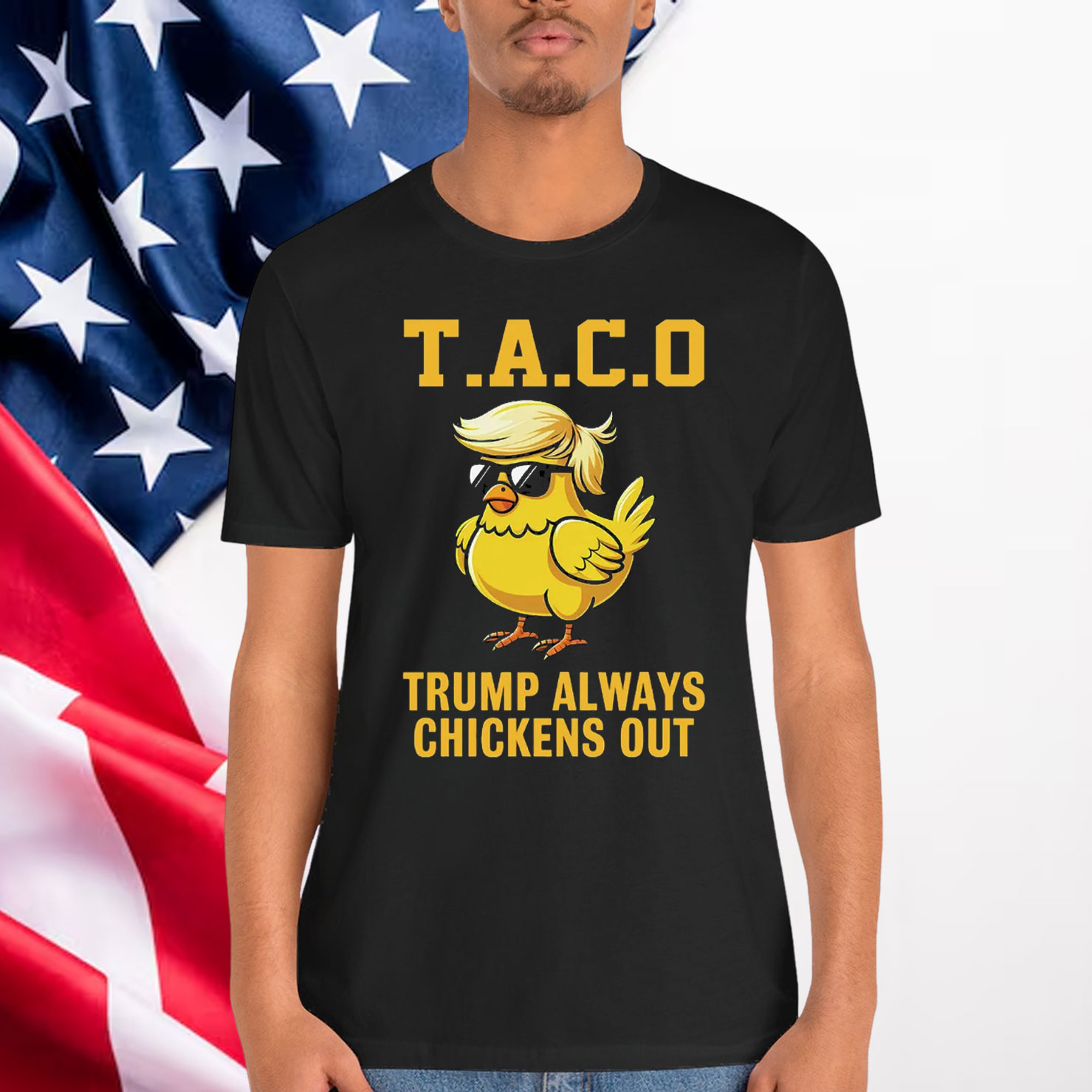 Let's Go Taco Trump Always Chickens Out Political T-Shirt