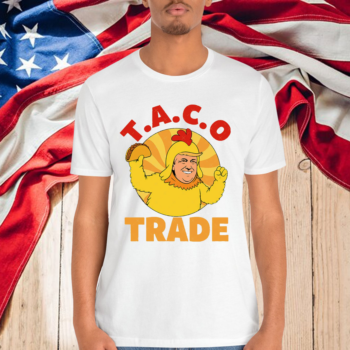 Taco Trump Always Chickens Anti T-Shirt