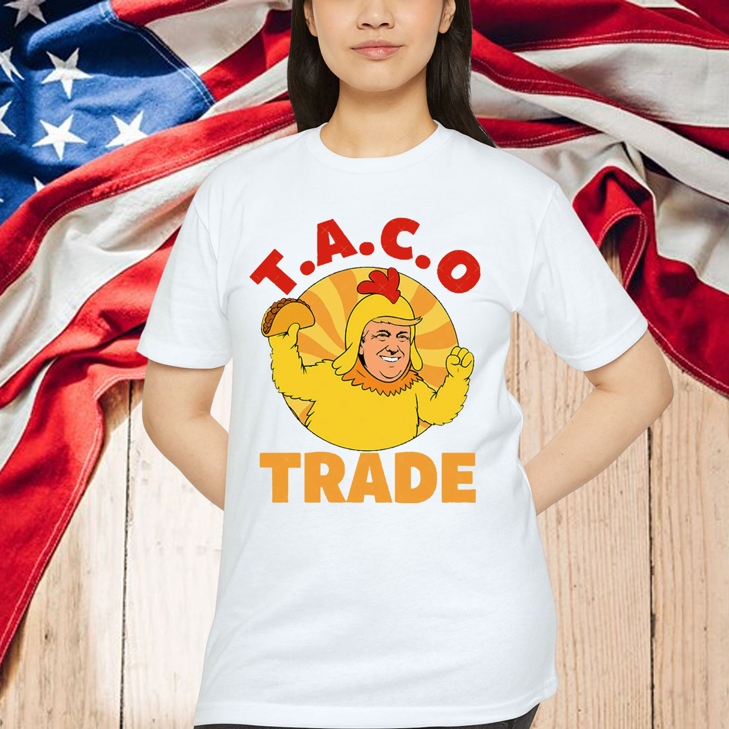 Taco Trump Always Chickens Anti T-Shirt