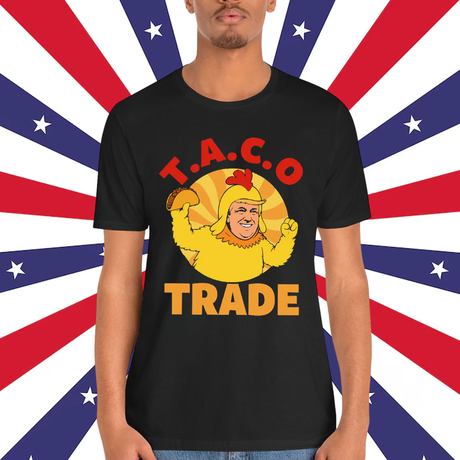 Let's Go Taco Trump Out Chickens Parody T-Shirt