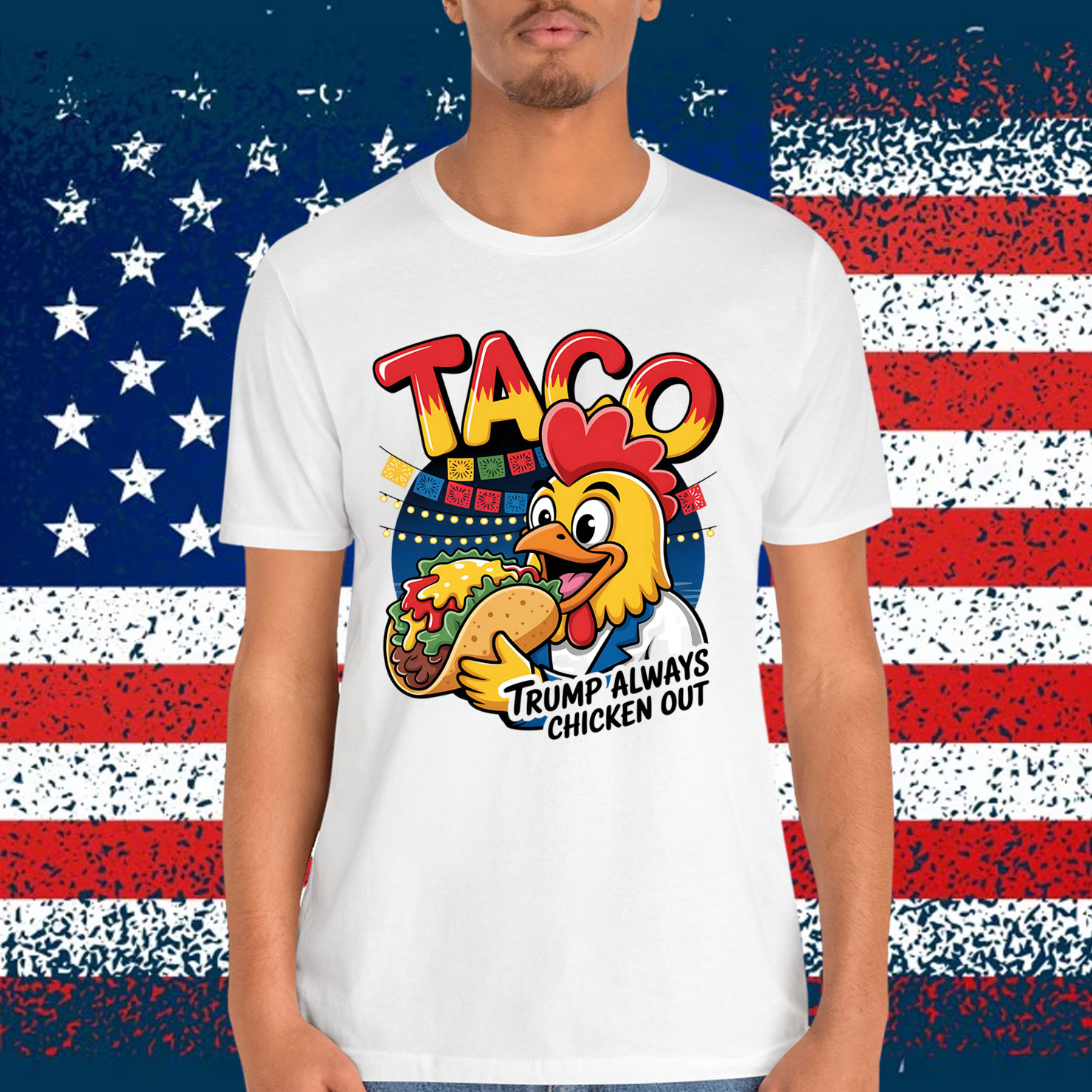 Trump Always Chicken Out Funny T-Shirt