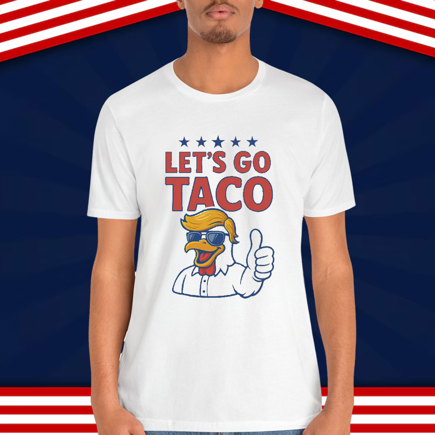 Trump Always Chickens Out Political Acronym T-Shirt