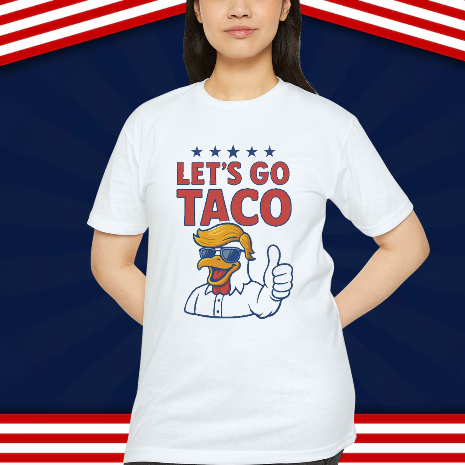 Trump Always Chickens Out Political Acronym T-Shirt