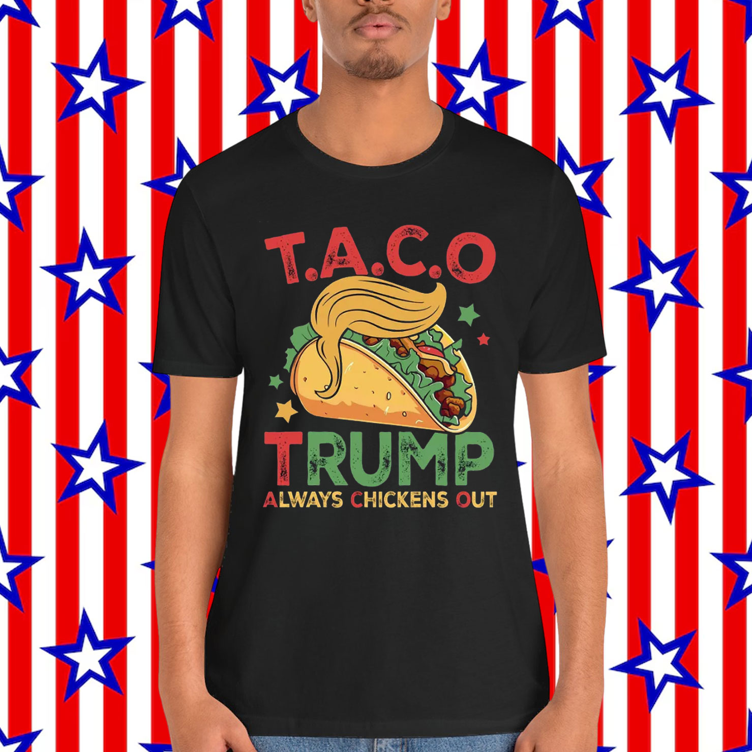 Trump Always Chickens Out Funny Protest Gifts T-Shirt