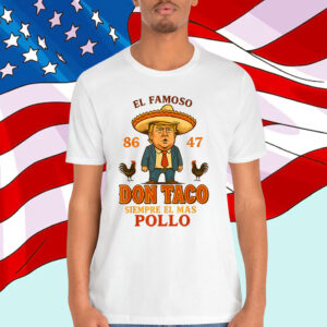 Let's Go Taco Trump Always Chickens Out Funny T-Shirt