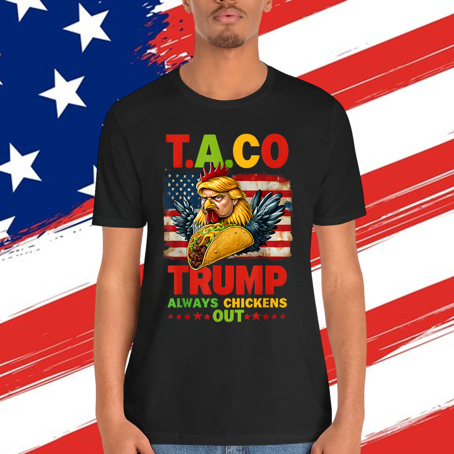 Let's Go Taco Trump Always Chickens Out T-Shirt