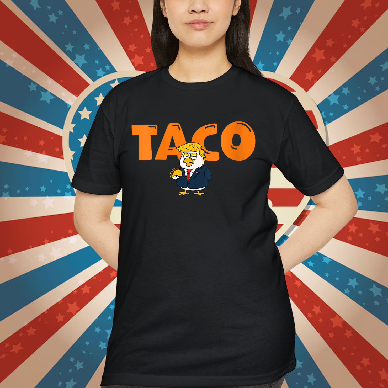 Let's Go Trump Always Chickens Out Funny T-Shirt