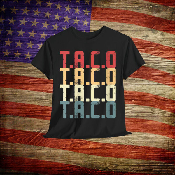 Let's Go Trump Always Chickens Out Funny Taco T-Shirt