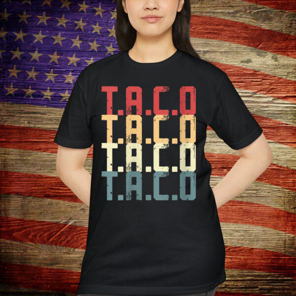 Let's Go Trump Always Chickens Out Funny Taco T-Shirt